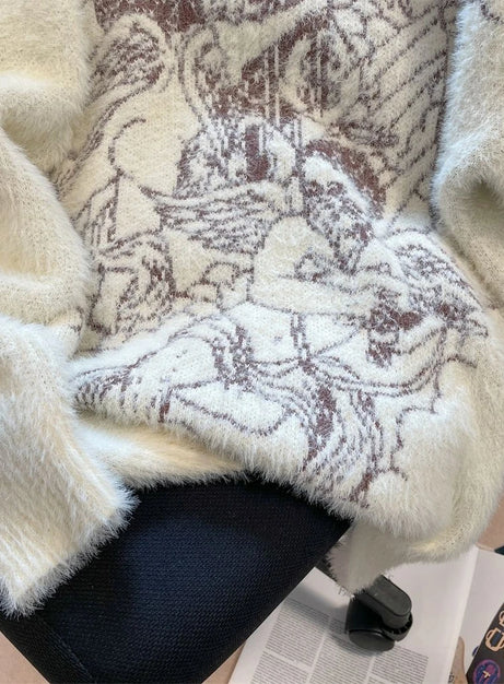 Angelic Reverie Fuzzy Sweater