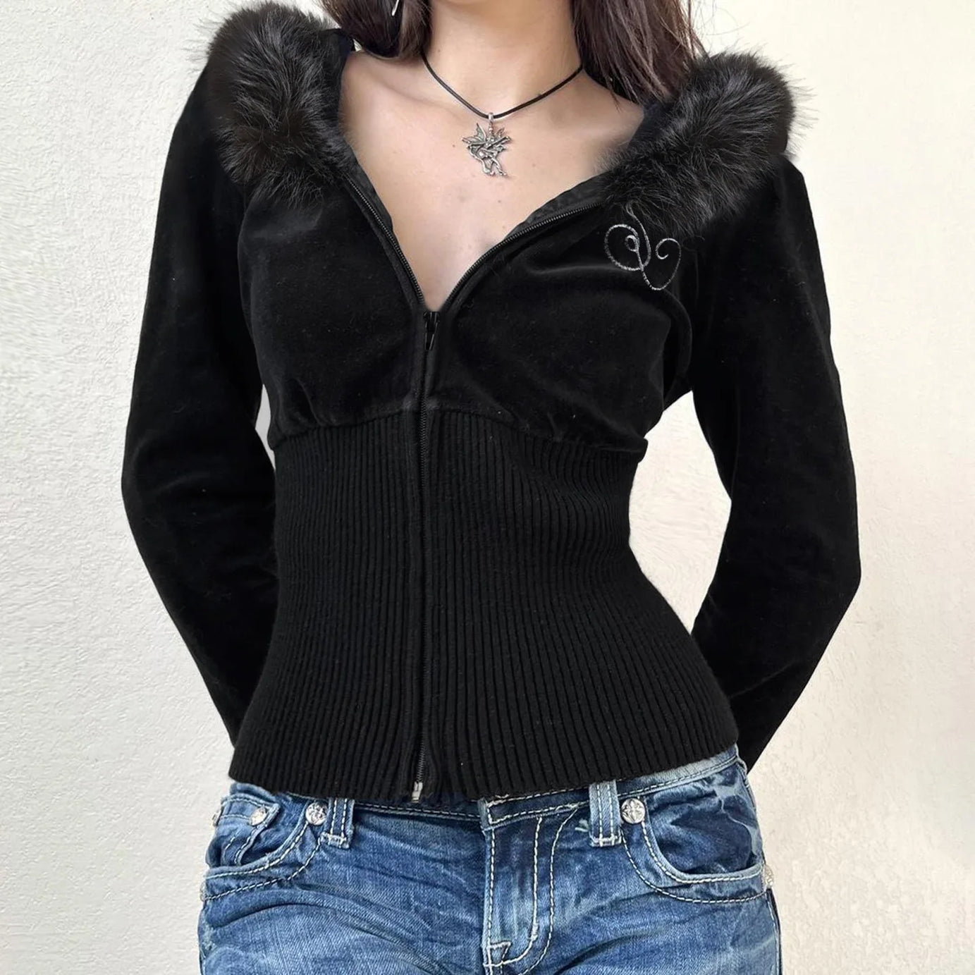 Velvet Vixen Corset Hoodie