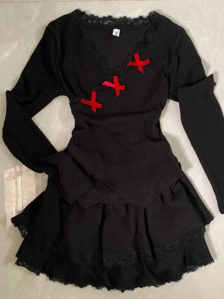 Midnight Doll Lace Set