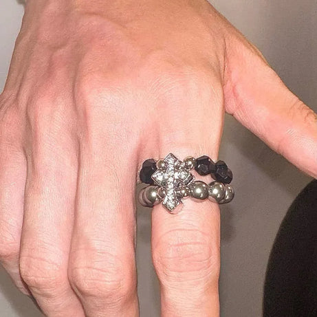 Grunge Faith Beaded Ring