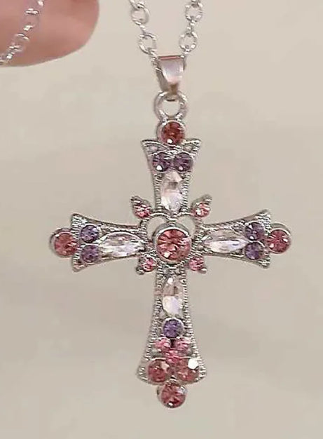 Regal Pearl Cross Choker