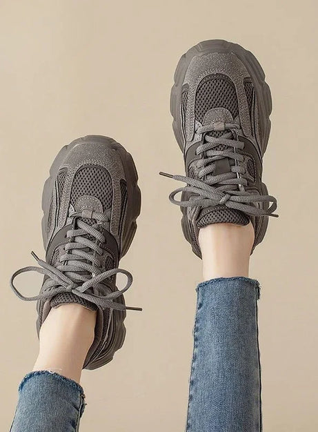 Violet Mesh Street Sneakers