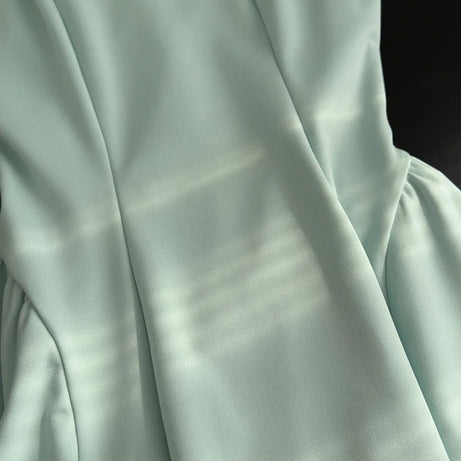 Classic Square Neck Flared Dress