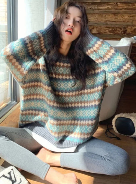 Mountain Mist Fair Isle Sweater