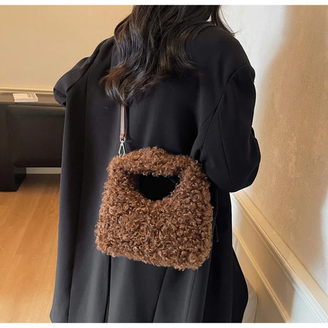 Plush Sweet Shoulder Bags