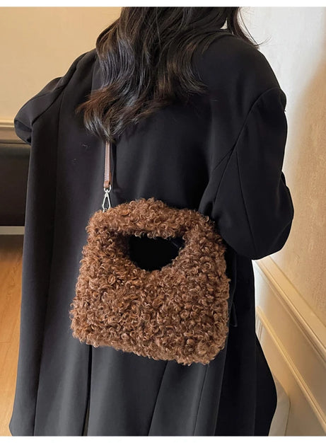 Plush Sweet Shoulder Bags