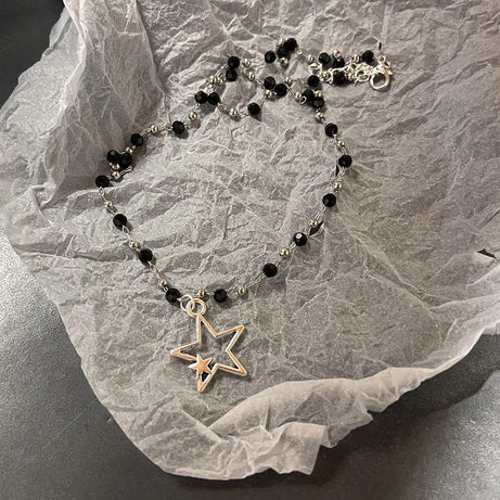 Dark Charm Layered Necklace Set