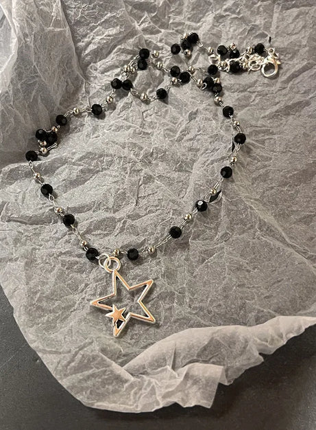 Dark Charm Layered Necklace Set