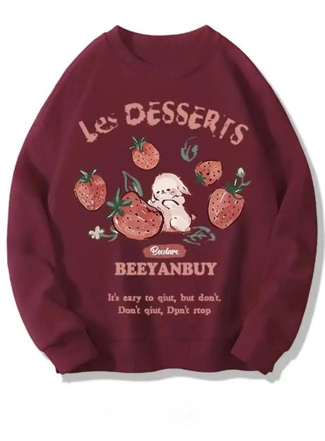 Strawberry Bunny Chocolate Sweatshirt