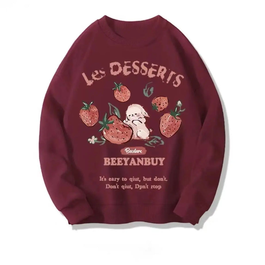 Strawberry Bunny Chocolate Sweatshirt