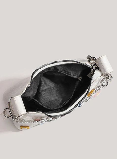 Punk Bloom Chain Shoulder Bag