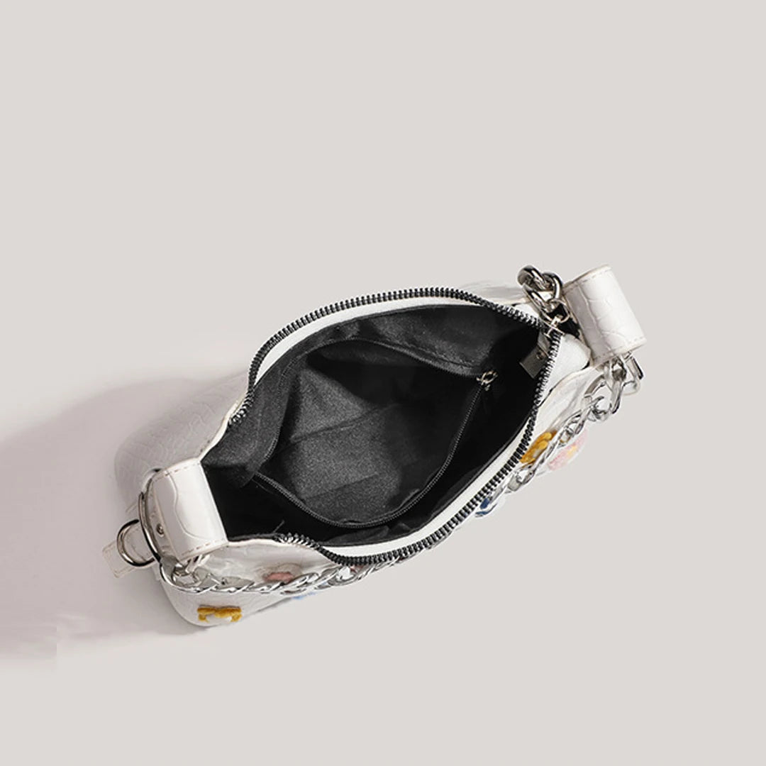 Punk Bloom Chain Shoulder Bag