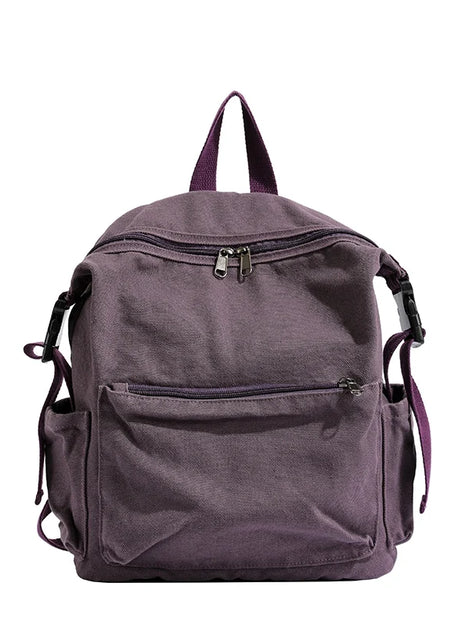 Dusty Plum Canvas Backpack