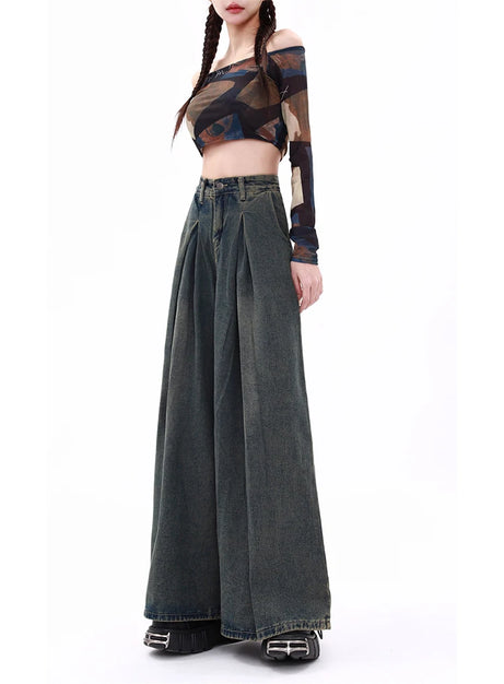 Ultra Wide-Leg Baggy Jeans