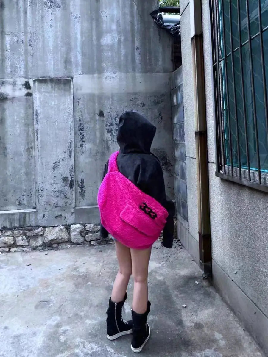 Fuzzy Dreamcore Slouch Bag