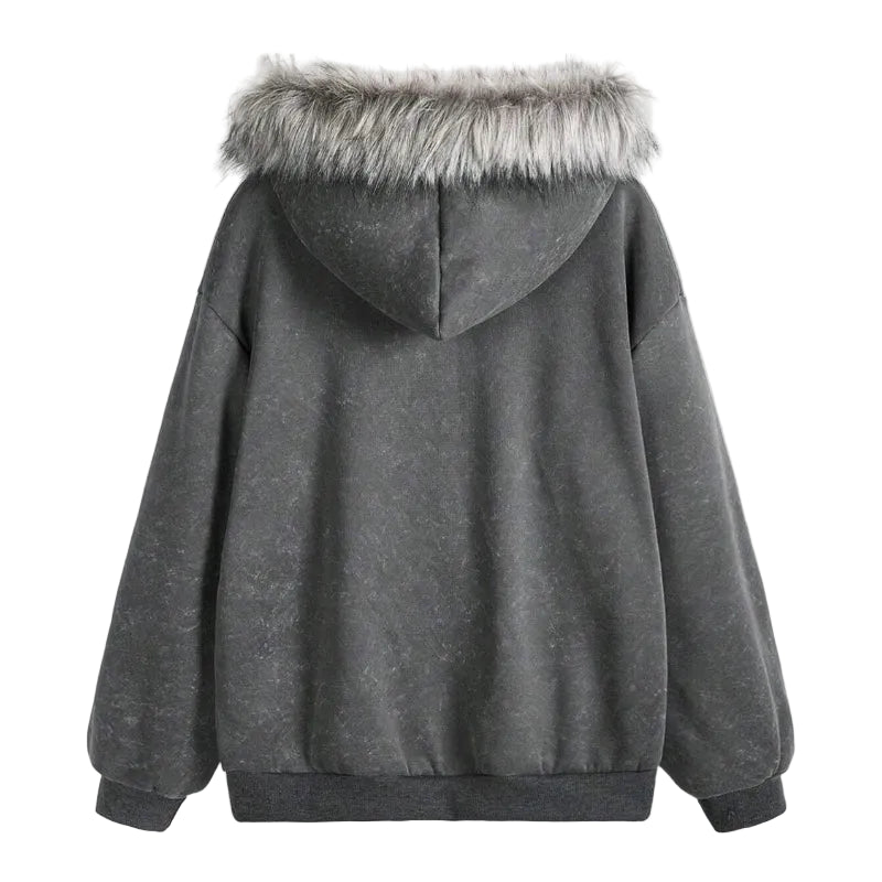 Fallen Grace Cross Zip Hoodie