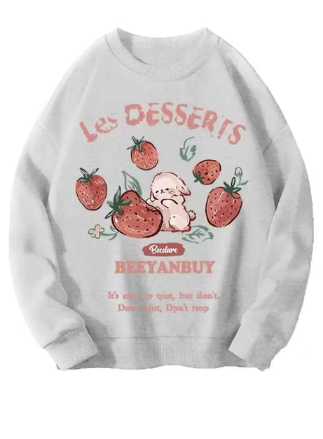 Strawberry Bunny Chocolate Sweatshirt