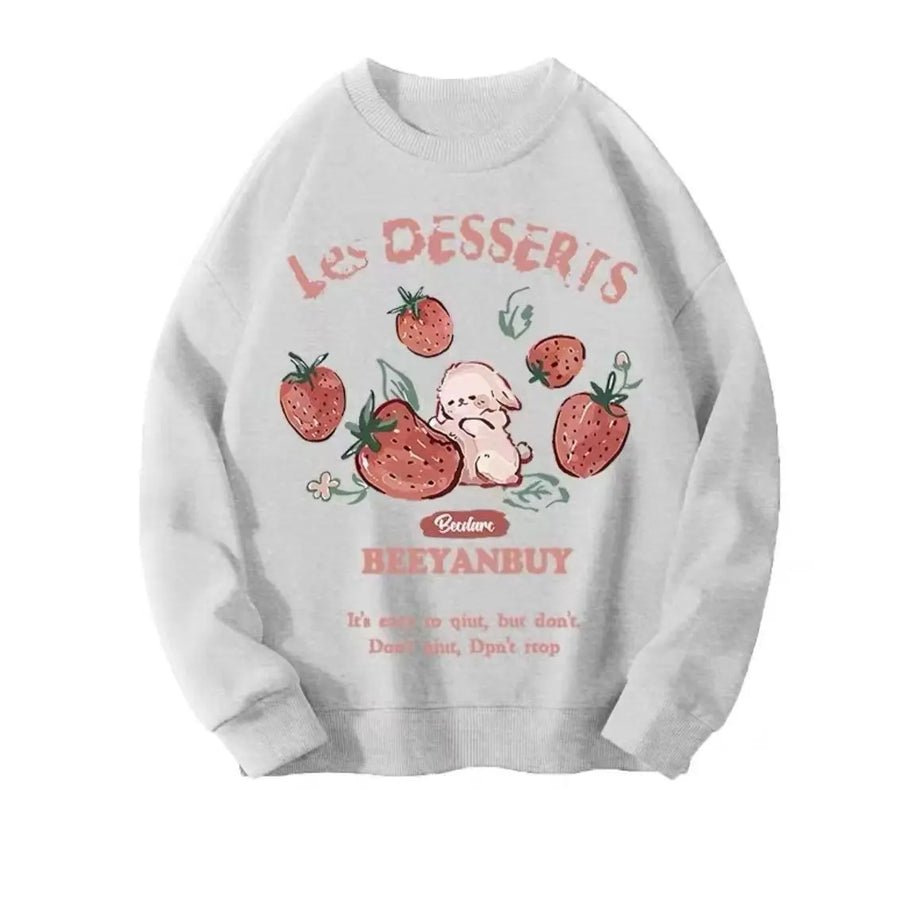 Strawberry Bunny Chocolate Sweatshirt