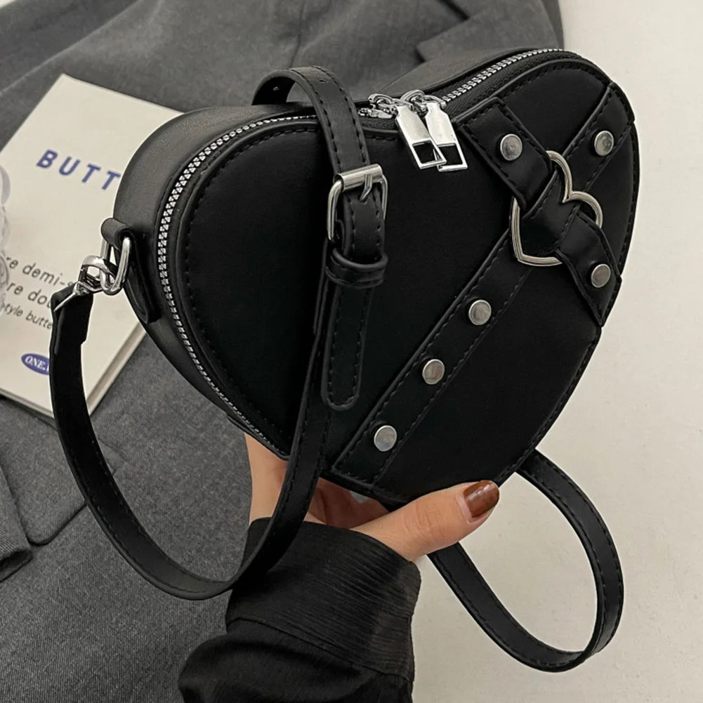Punk Love Studded Shoulder Bag