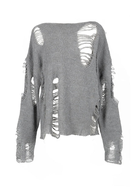 Shattered Threads Distressed Sweater