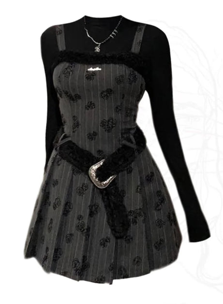Velvet Rose Gothic Dress