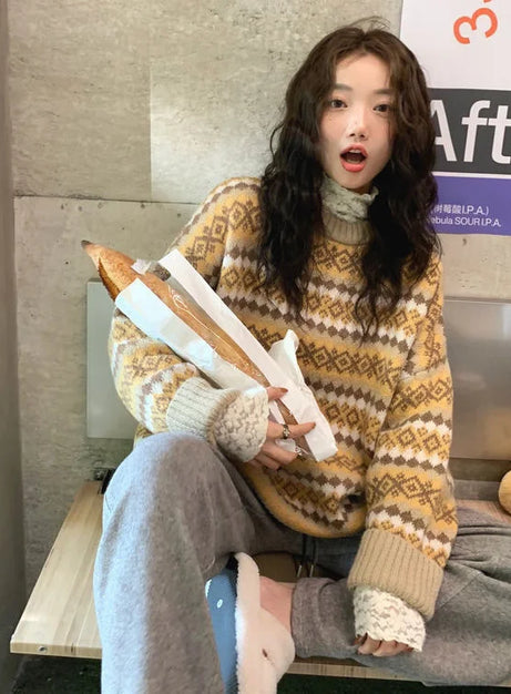 Mountain Mist Fair Isle Sweater