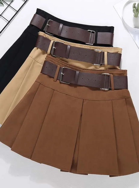 Utility-Minirock mit Gürtel