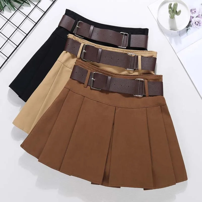 Utility Belted Mini Skirt