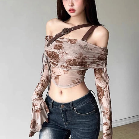 Vintage Bloom Strap Top