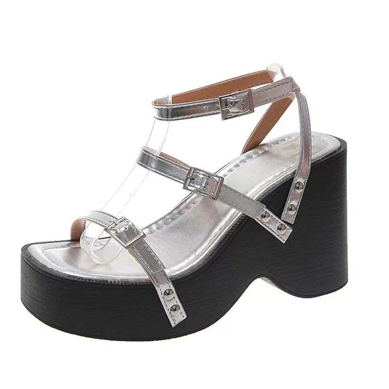 Strapped Eclipse Platform Sandals