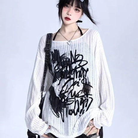 Abstract Echo Sweater