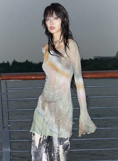 Ethereal Lagoon Paillettenkleid