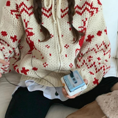 Cozy Nordic Zip Cardigan