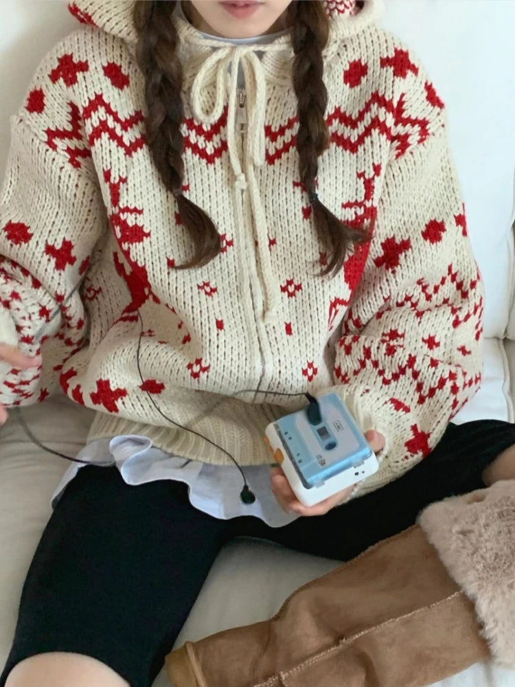 Cozy Nordic Zip Cardigan