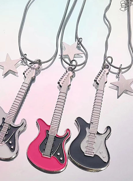 Rockstar Dream Guitar Necklace