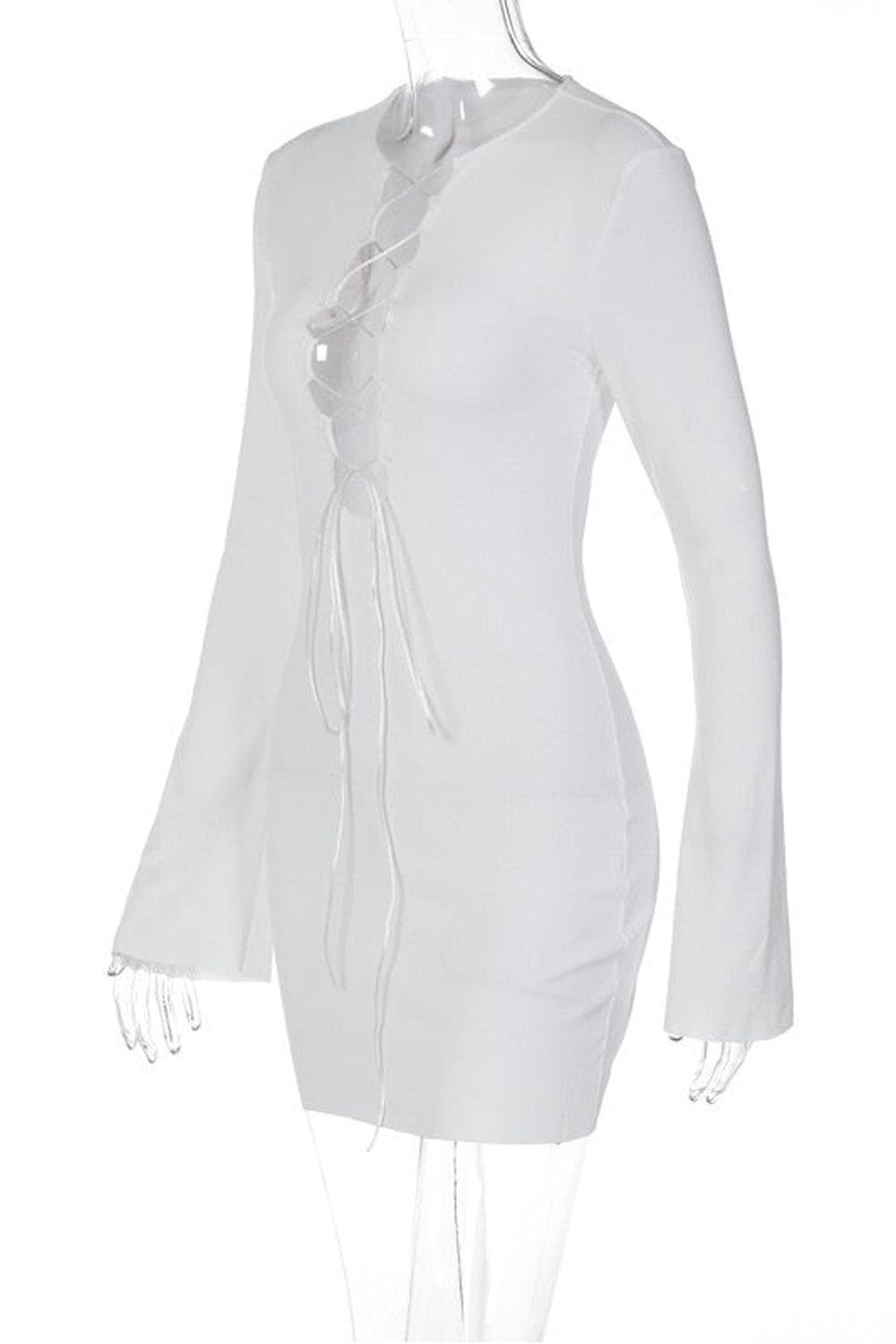 Y2k Baddie Bandage Black Mini Dress