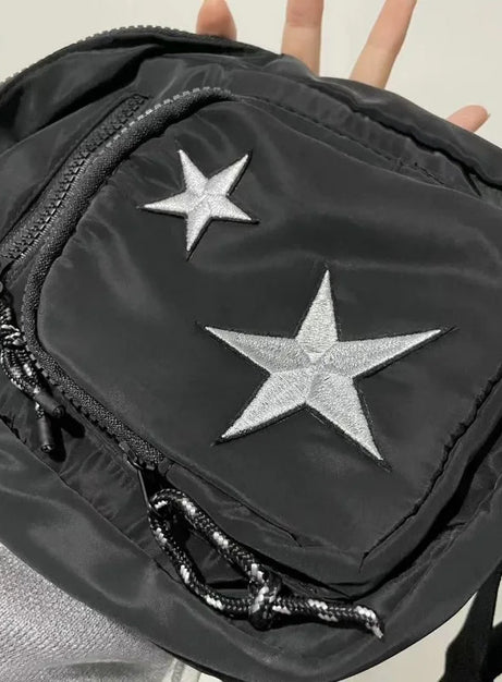 Midnight Star Schultertasche aus Nylon
