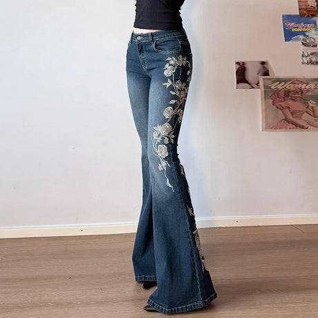 Petal Trail Embroidered Jeans