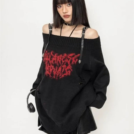 Shadow Script Sweater