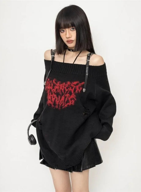 Shadow Script Sweater