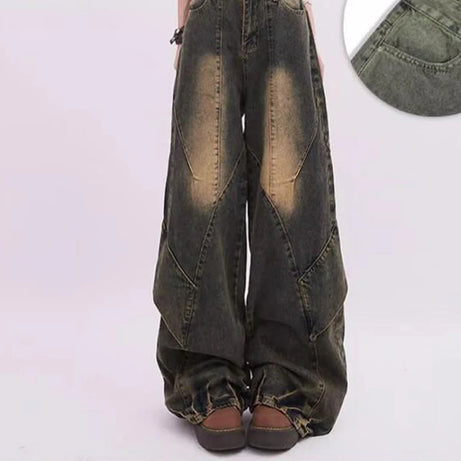 Vintage Fade Patchwork Jeans