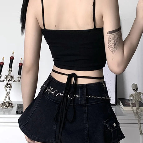 Lunar Rose Strappy Crop Top