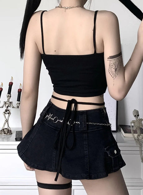 Lunar Rose Strappy Crop Top