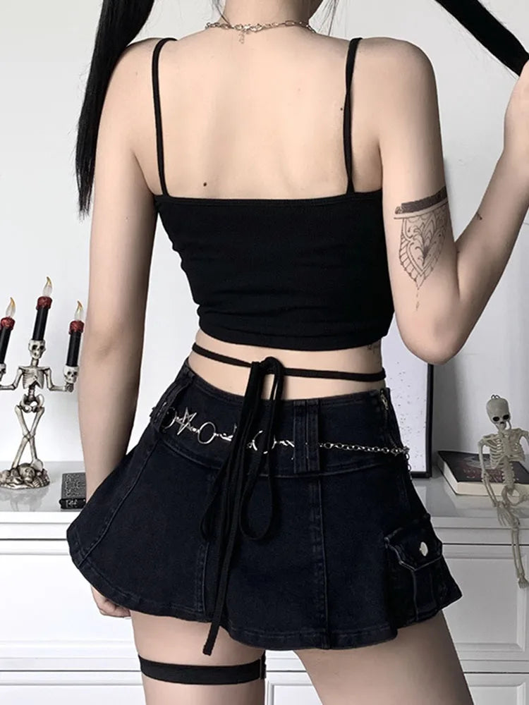 Lunar Rose Strappy Crop Top