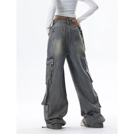 Extreme Wide-Leg Cargo Jeans
