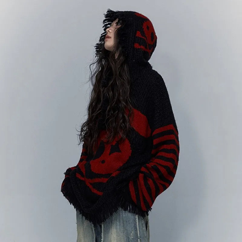 Panda Punk Fringed Sweater