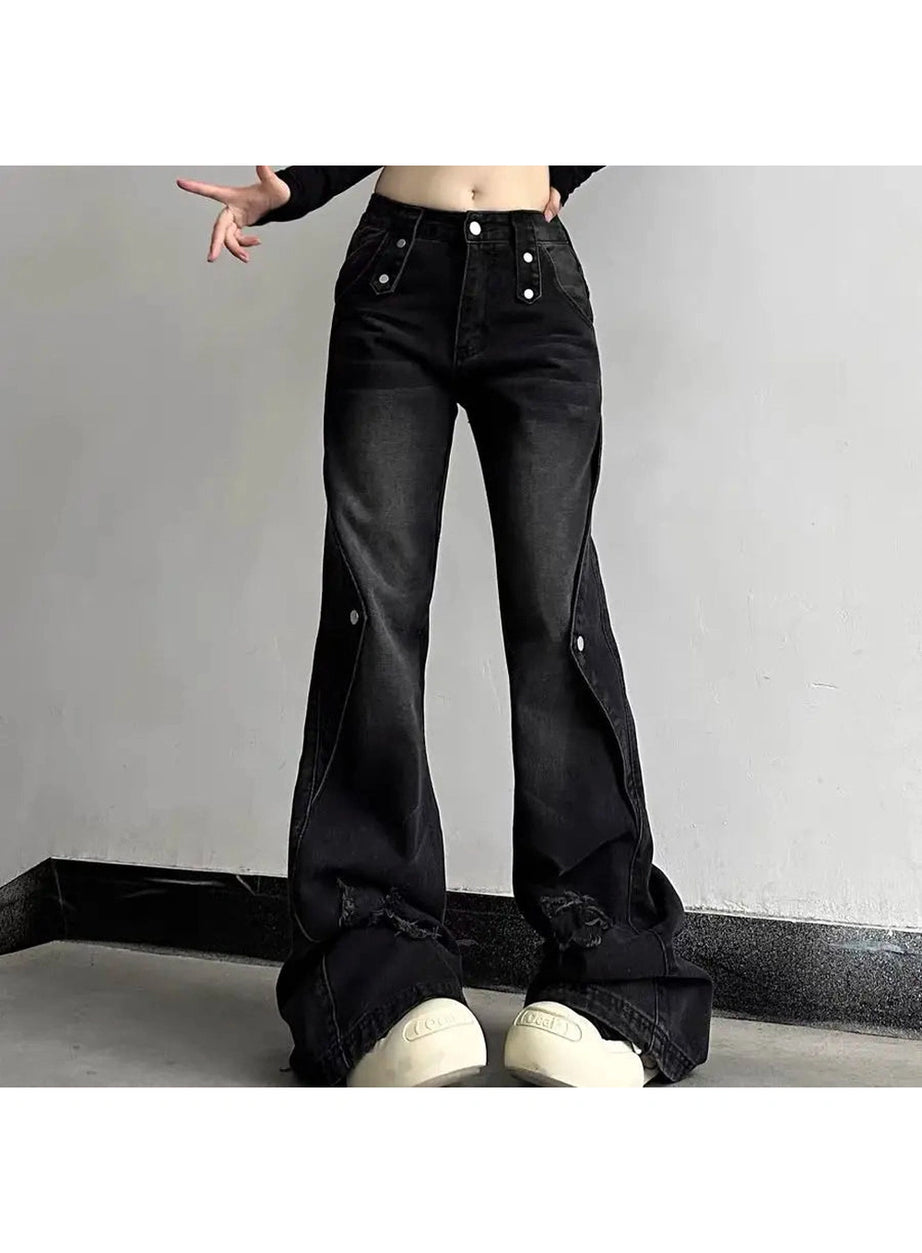 Y2k Wide Leg High Waist Jeans