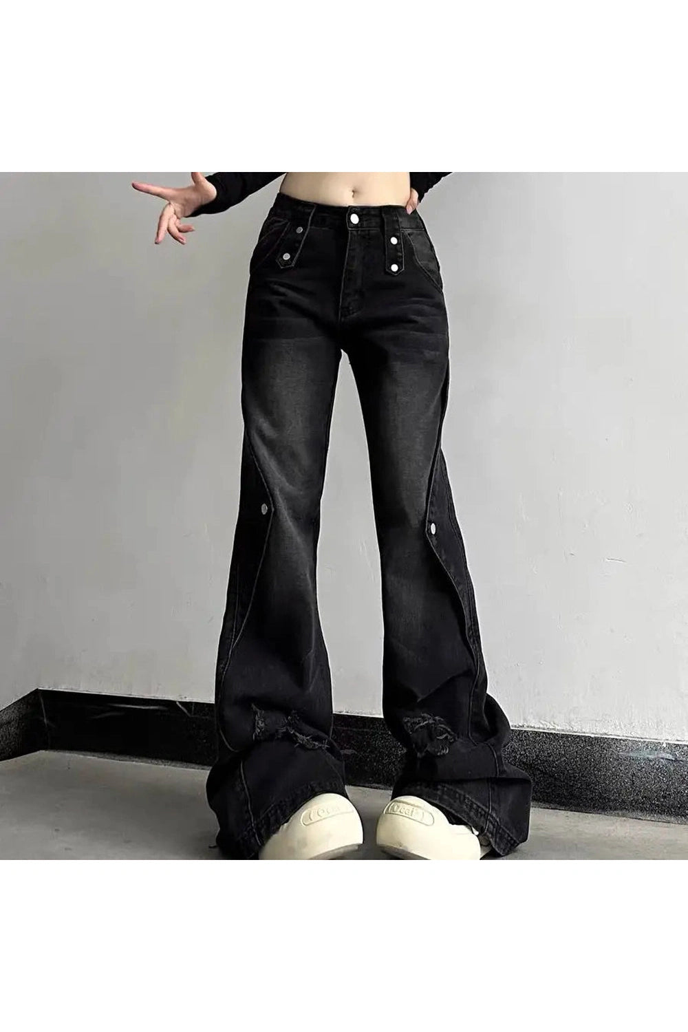 Y2k Wide Leg High Waist Jeans