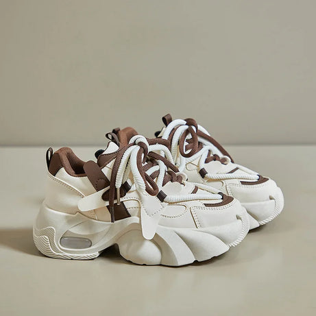 Mocha Swirl Chunky Sneakers