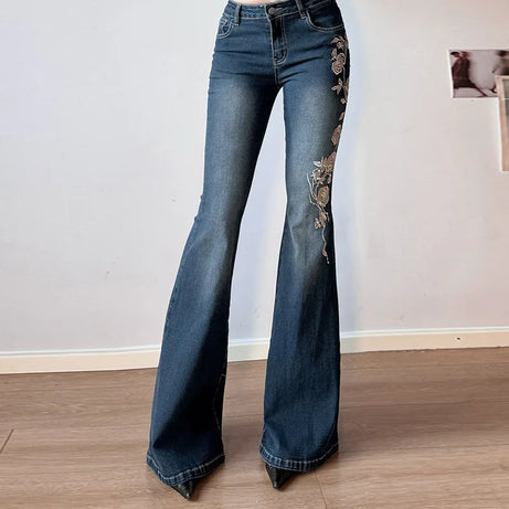 Petal Trail Embroidered Jeans